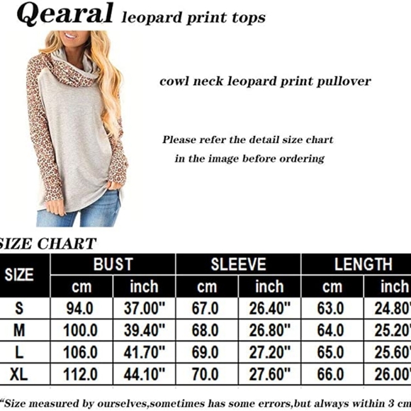 Leopard print cowl,neck sweatshirt - Picture 6 of 10